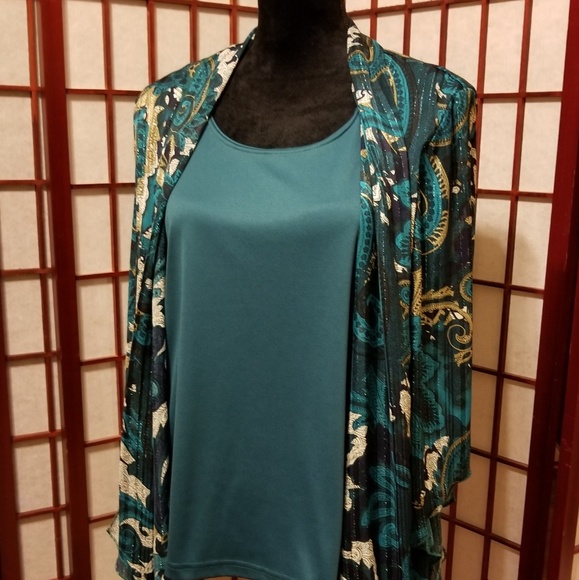 Blouse with connected camisole underneath-A101 - Picture 1 of 2